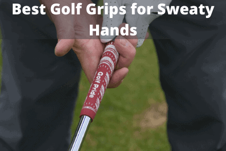 Man with sweaty hands holding a golf club